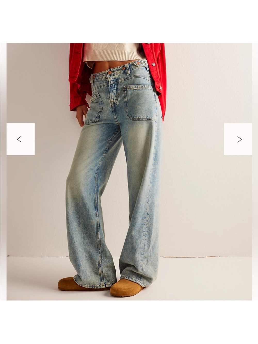 Free People We The Free Palmer Cuffed Jeans
